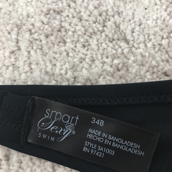 34B underwire black halter bikini top. - Picture 4 of 4